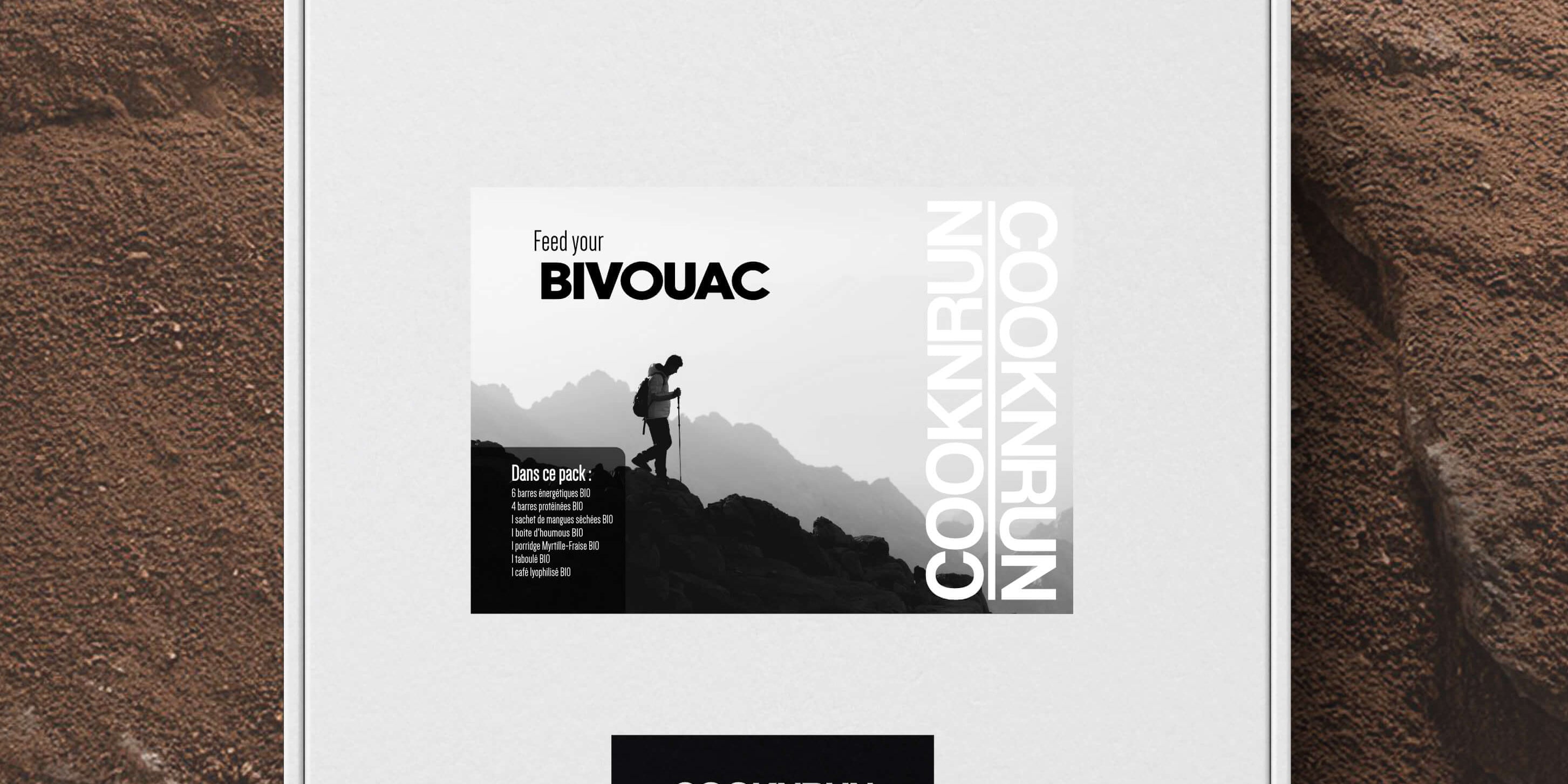 Packs nutrition montagne et bivouac bio COOKNRUN