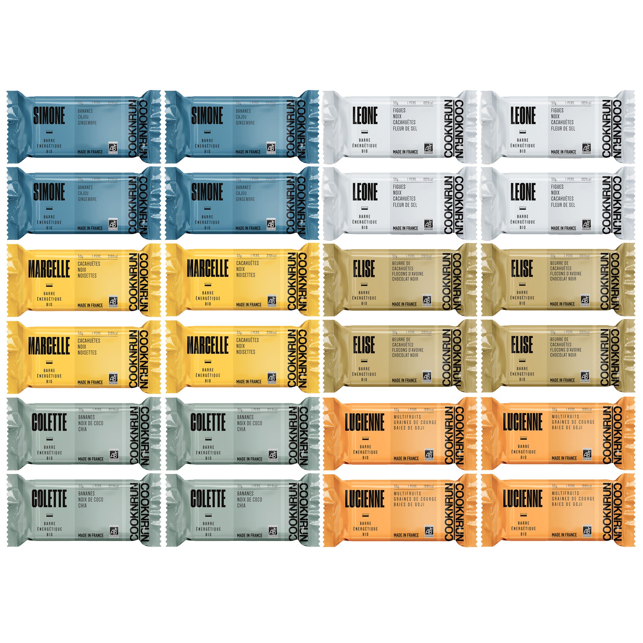 Adventure Pack – 24 Barres Énergétiques Bio pour explorateurs | COOKNRUN