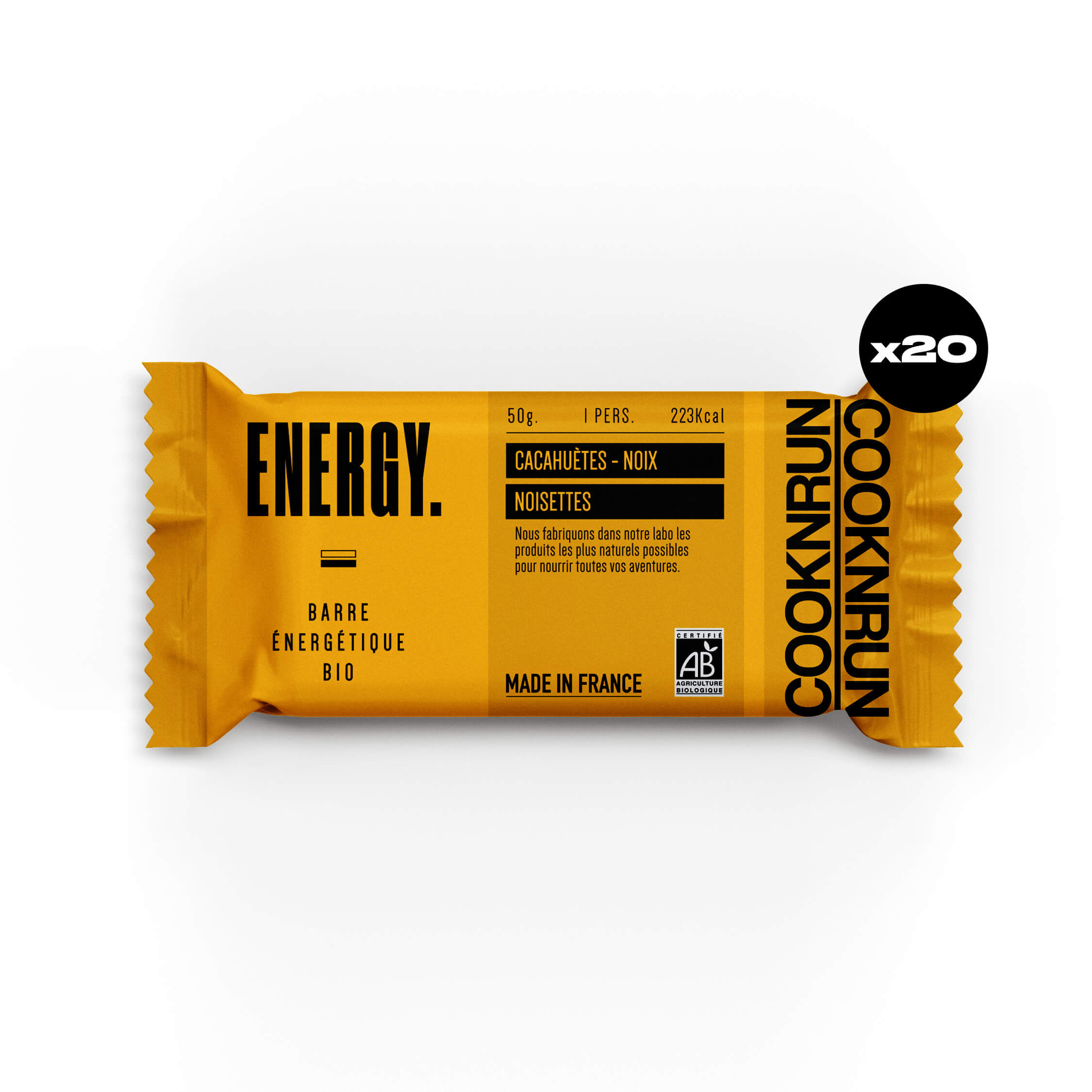 Organic Energy Bars | Peanuts, Walnuts and Hazelnuts