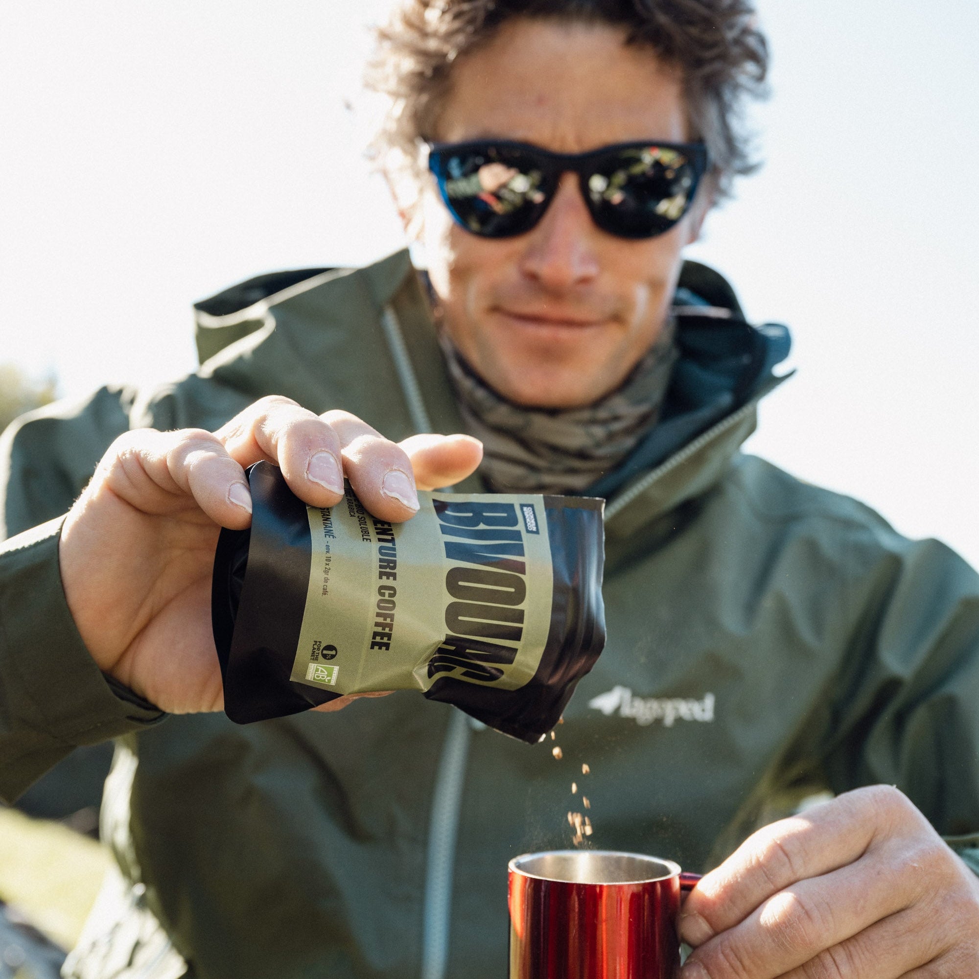 Café lyophilisé aventure bivouac bio