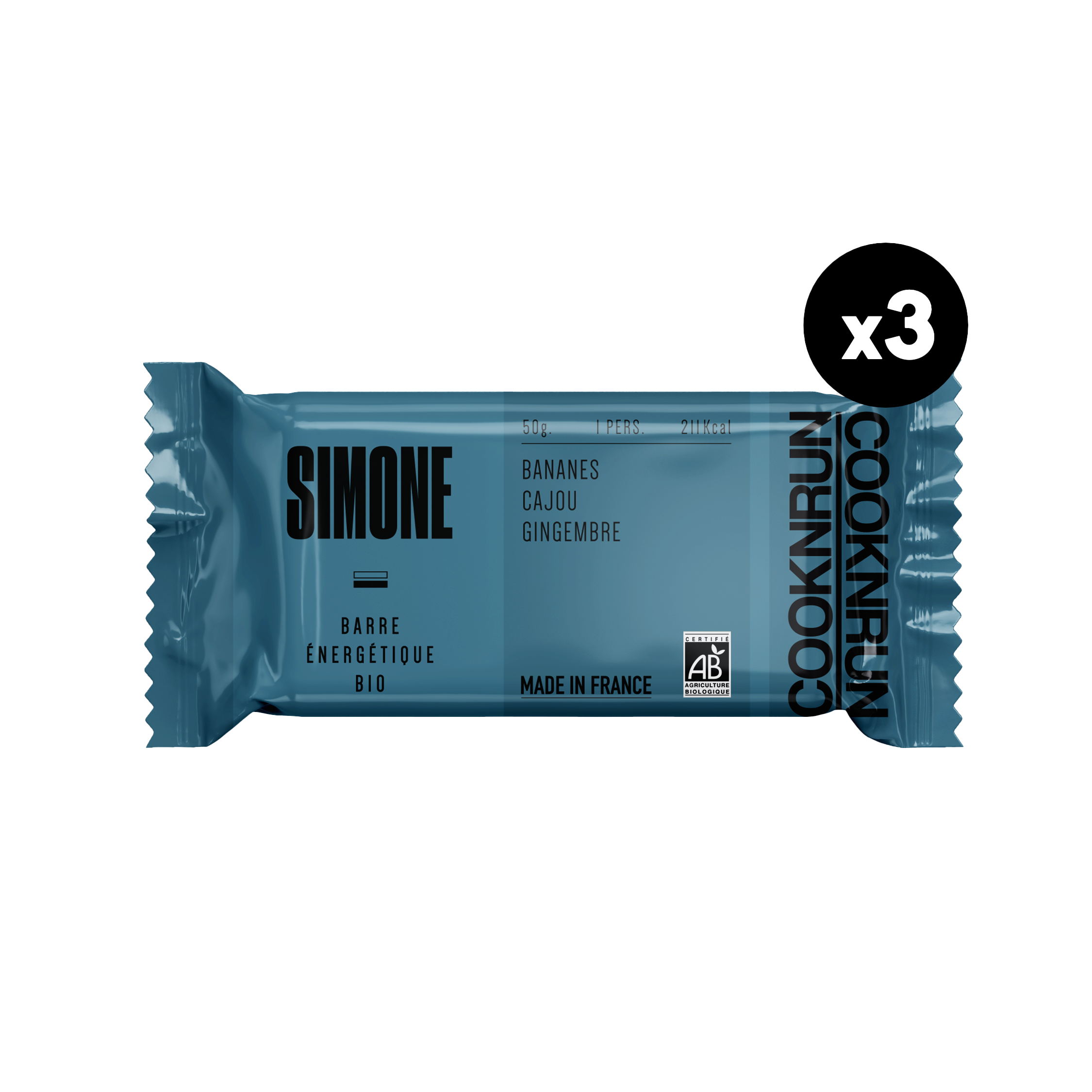 Barre Énergétique Bio Bananes & Gingembre – Énergie naturelle pour l'effort | COOKNRUN