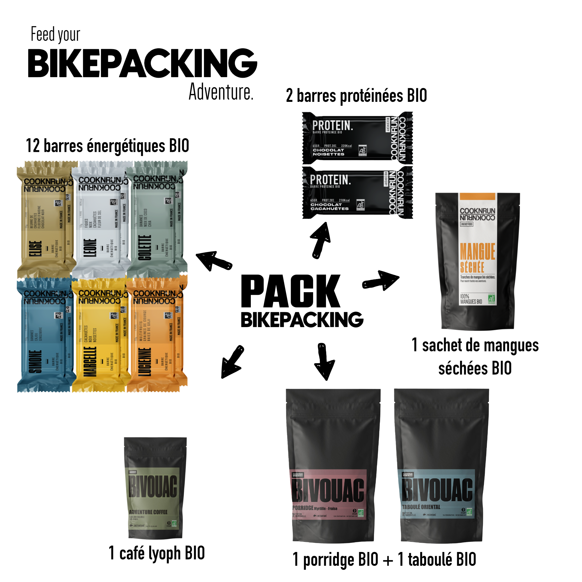 Abenteuerpaket: 24x Bio-Energieriegel