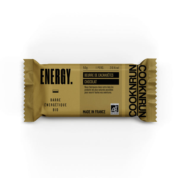 Barre énergétique bio | Beurre de Cacahuètes, Chocolat