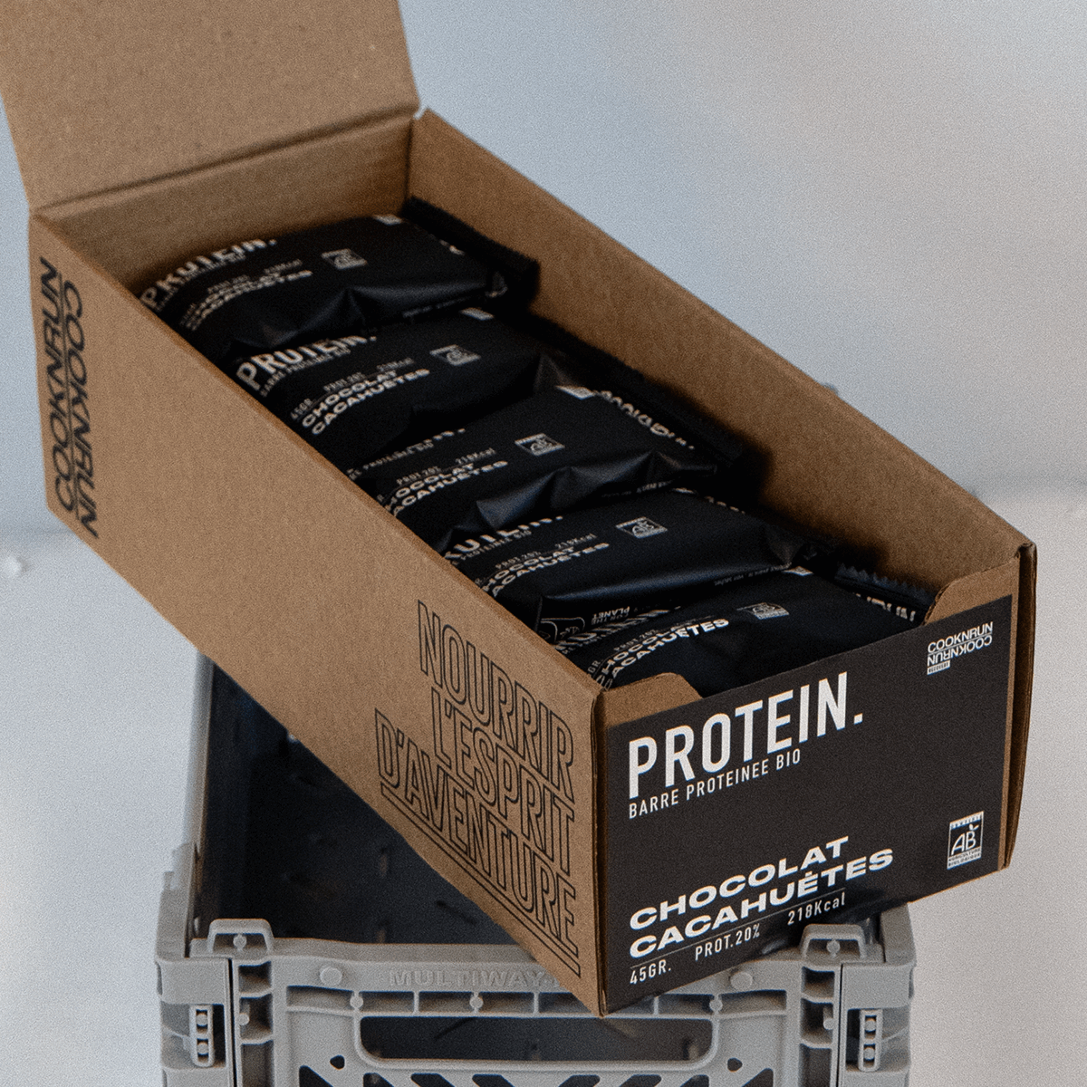 Barres protéinées Chocolat Cacahuètes