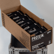 Barras de proteína de chocolate y coco