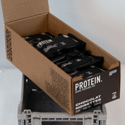 Barritas de proteína de chocolate y avellanas