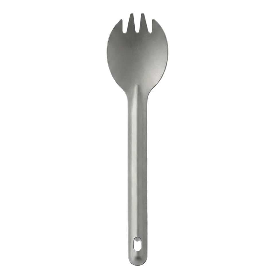 Cuillère fouchette bivouac titane