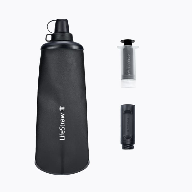 Filtre et gourde Lifestraw Flex Basic Peak Series 1L gris