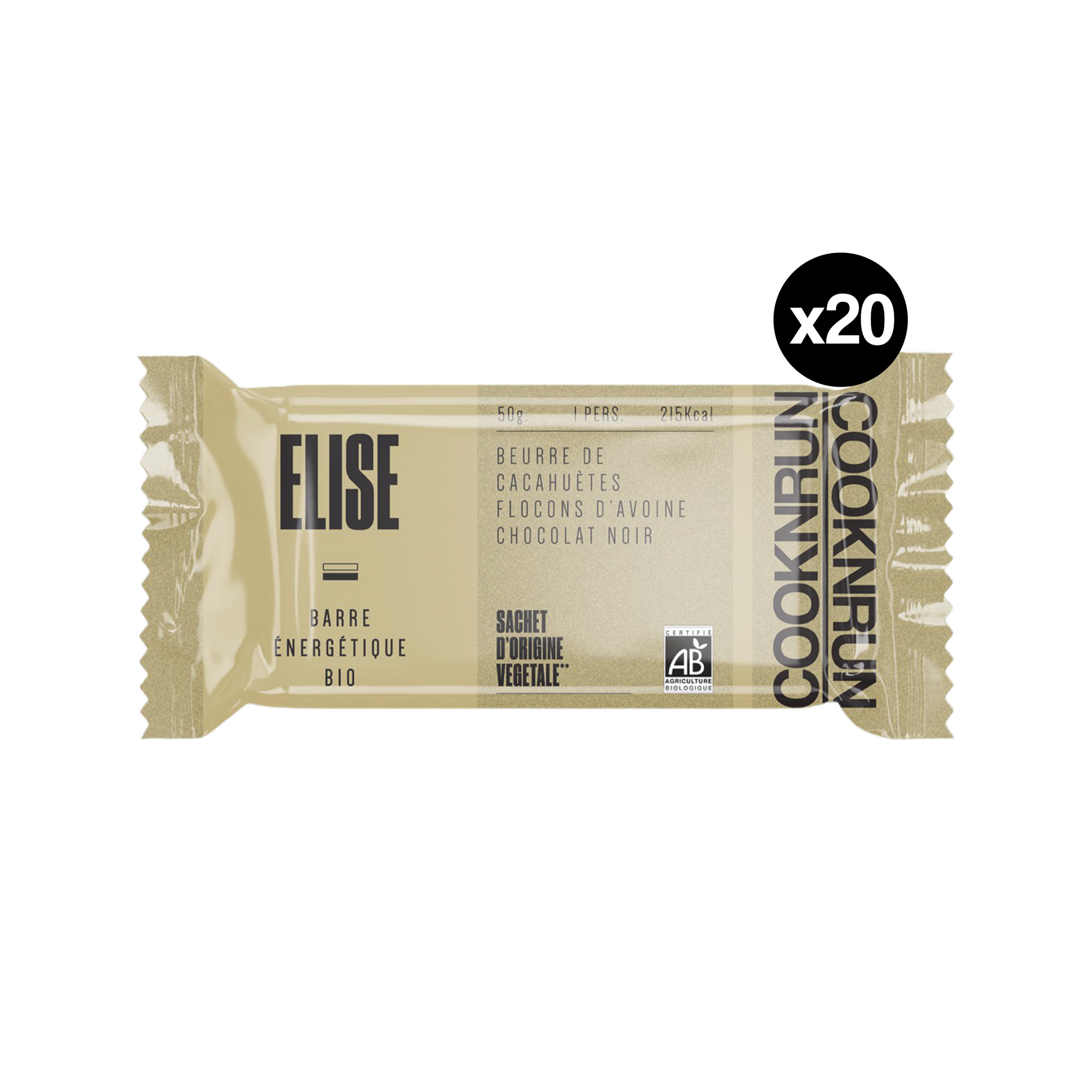 Elise Bio-Energieriegel | Erdnussbutter, Schokolade